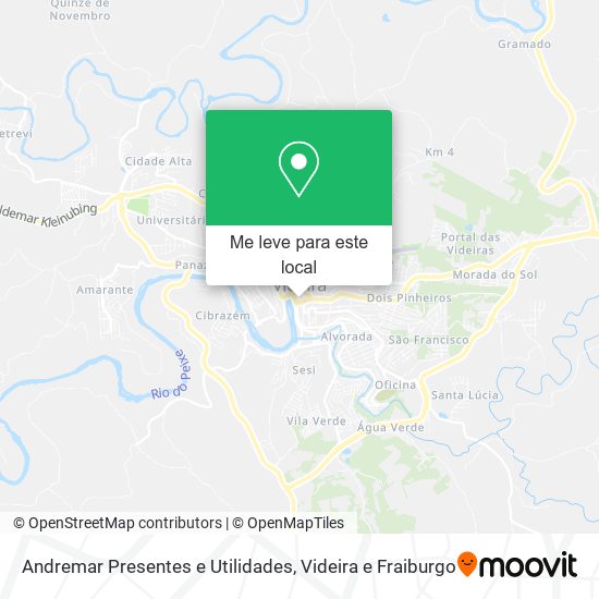 Andremar Presentes e Utilidades mapa