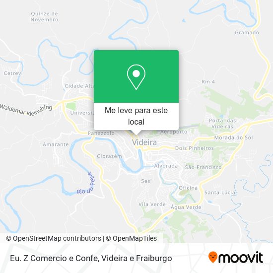 Eu. Z Comercio e Confe mapa