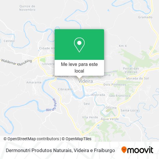 Dermonutri Produtos Naturais mapa