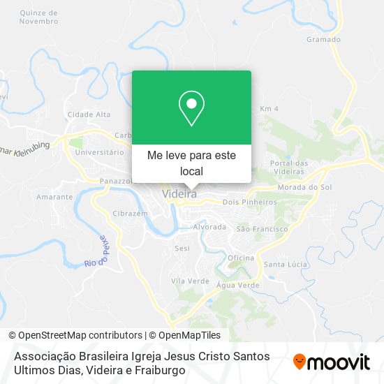 Associação Brasileira Igreja Jesus Cristo Santos Ultimos Dias mapa