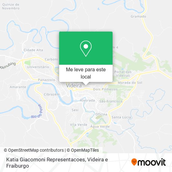 Katia Giacomoni Representacoes mapa