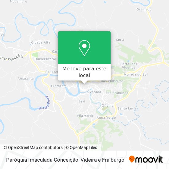 Paróquia Imaculada Conceição mapa