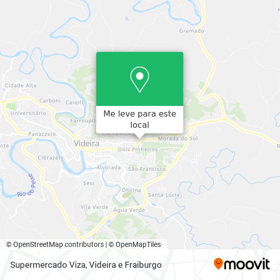 Supermercado Viza mapa
