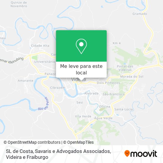 SL de Costa, Savaris e Advogados Associados mapa