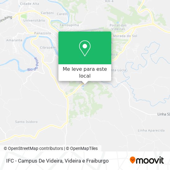 IFC - Campus De Videira mapa