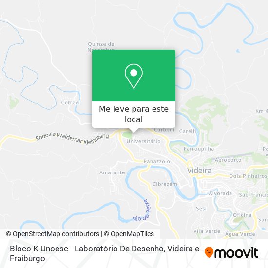 Bloco K Unoesc - Laboratório De Desenho mapa