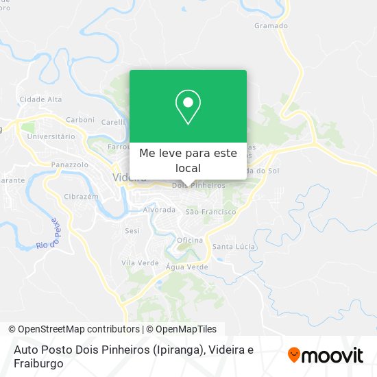 Auto Posto Dois Pinheiros (Ipiranga) mapa