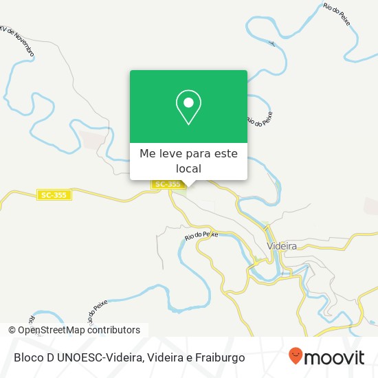 Bloco D UNOESC-Videira mapa