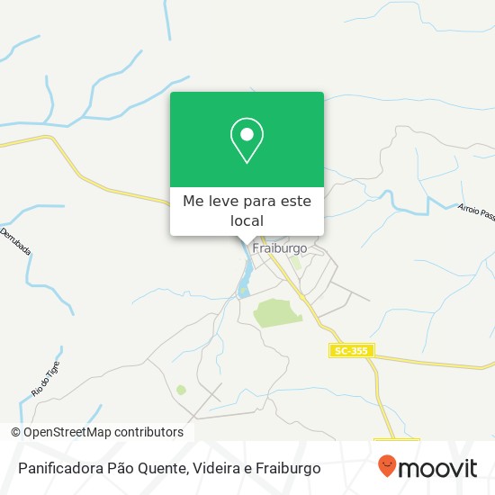 Panificadora Pão Quente, Rua Arnoldo Frey, 467 Centro Fraiburgo-SC 89580-000 mapa