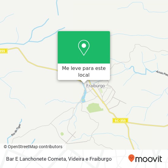 Bar E Lanchonete Cometa, Rua Arnoldo Frey, 583 Centro Fraiburgo-SC 89580-000 mapa