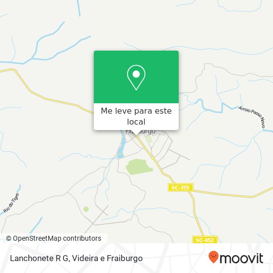 Lanchonete R G, Avenida Renê Frey Centro Fraiburgo-SC 89580-000 mapa