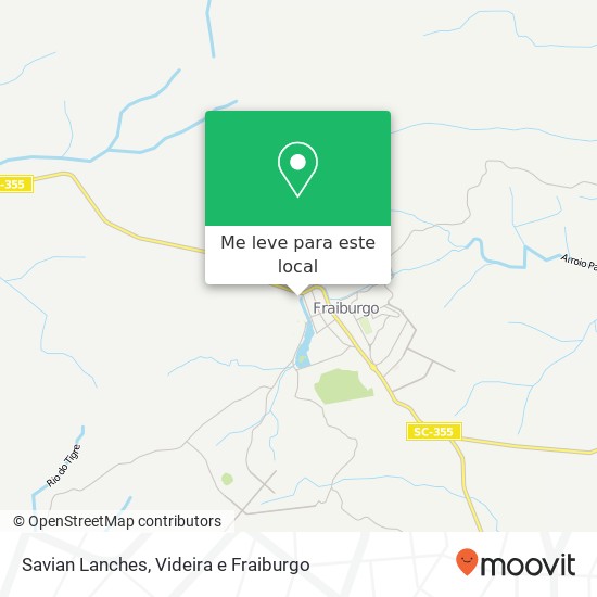 Savian Lanches, Rua João Marques Vieira, 427 Bela Vista Fraiburgo-SC 89580-000 mapa
