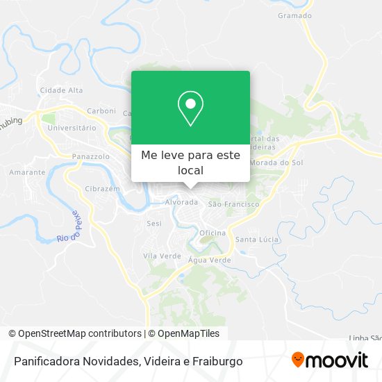 Panificadora Novidades mapa