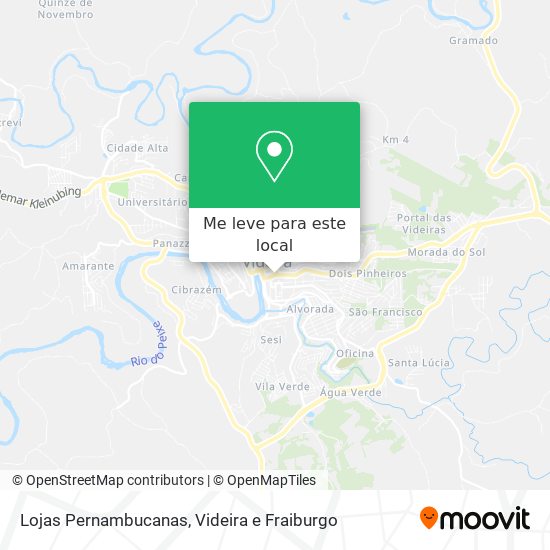 Lojas Pernambucanas mapa