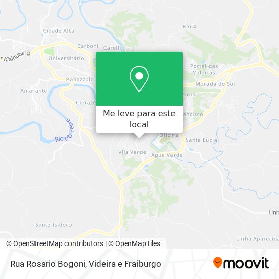 Rua Rosario Bogoni mapa