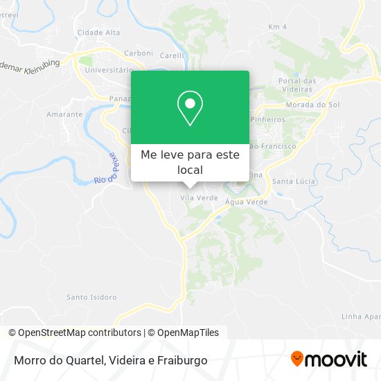 Morro do Quartel mapa