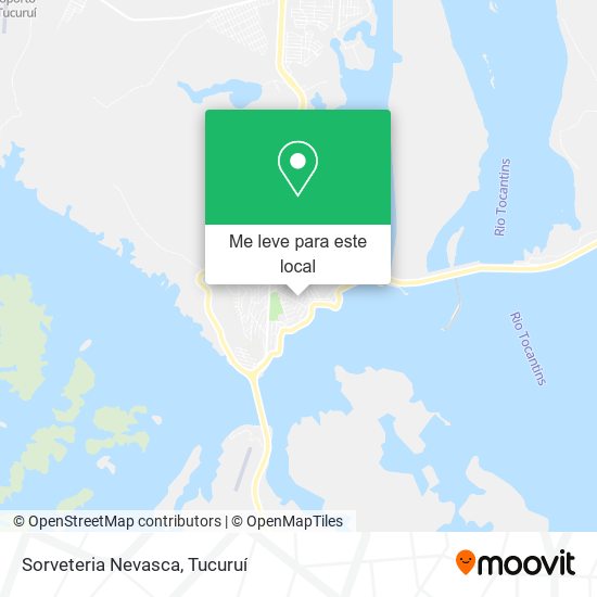 Sorveteria Nevasca mapa