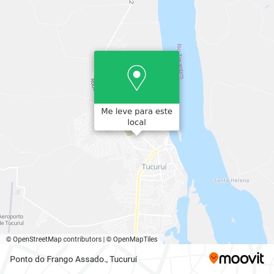 Ponto do Frango Assado. mapa