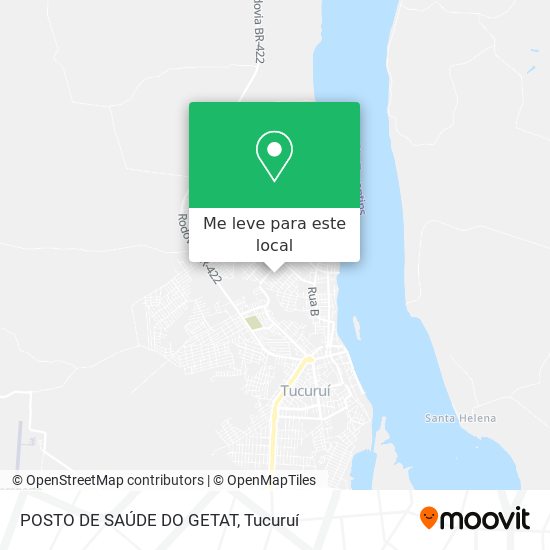 POSTO DE SAÚDE DO GETAT mapa
