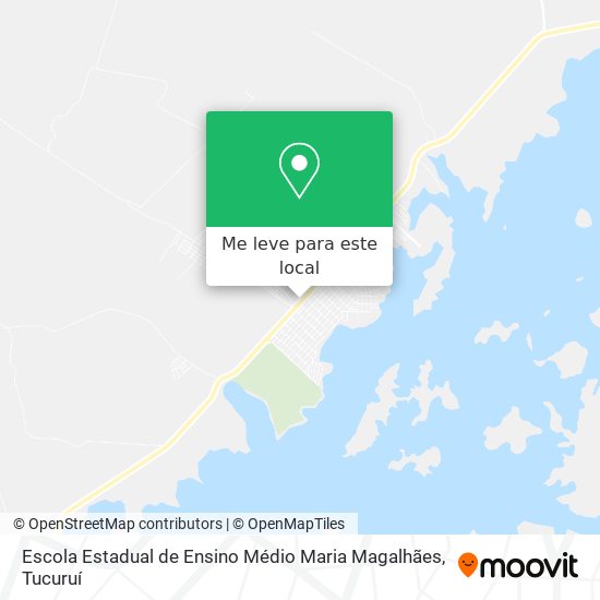 Escola Estadual de Ensino Médio Maria Magalhães mapa