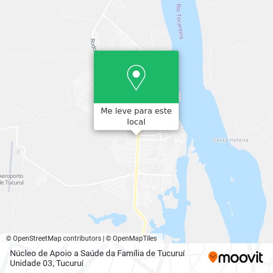 Núcleo de Apoio a Saúde da Família de Tucuruí Unidade 03 mapa