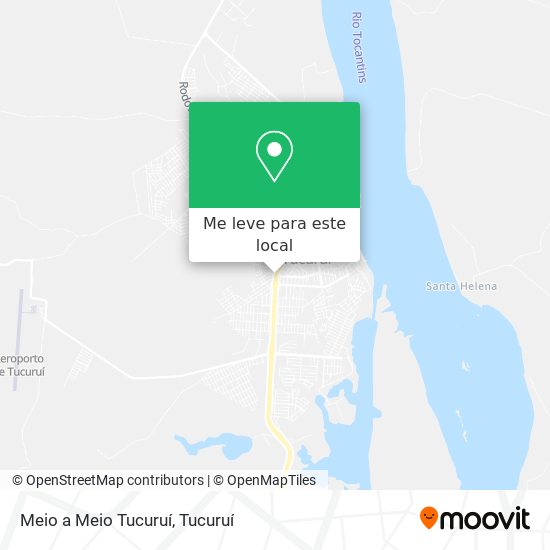 Meio a Meio Tucuruí mapa