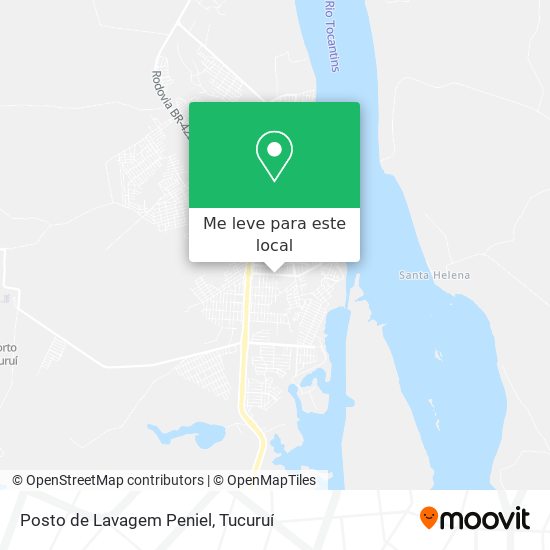 Posto de Lavagem Peniel mapa