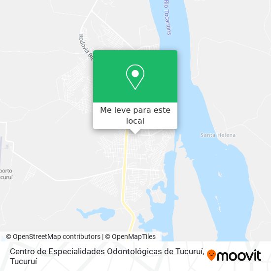 Centro de Especialidades Odontológicas de Tucuruí mapa