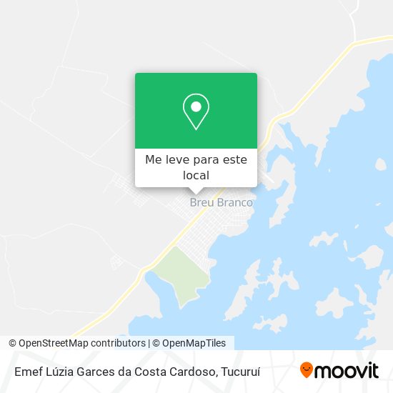 Emef Lúzia Garces da Costa Cardoso mapa