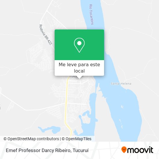 Emef Professor Darcy Ribeiro mapa