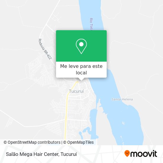 Salão Mega Hair Center mapa