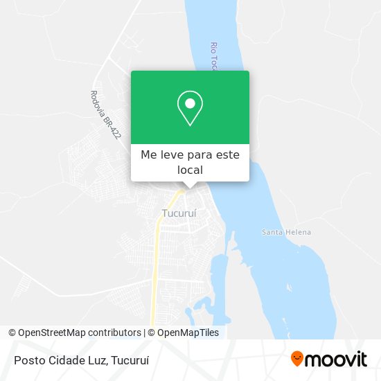 Posto Cidade Luz mapa