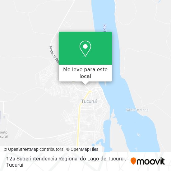 12a Superintendência Regional do Lago de Tucuruí mapa