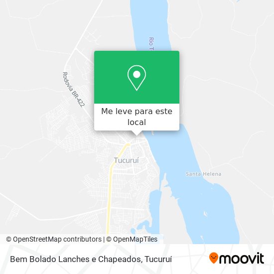 Bem Bolado Lanches e Chapeados mapa