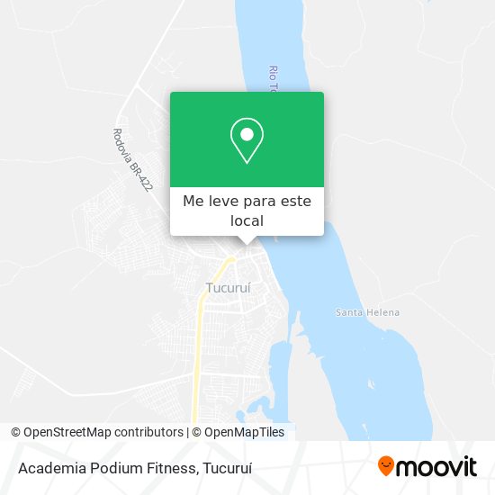 Academia Podium Fitness mapa