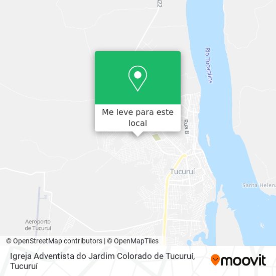 Igreja Adventista do Jardim Colorado de Tucuruí mapa