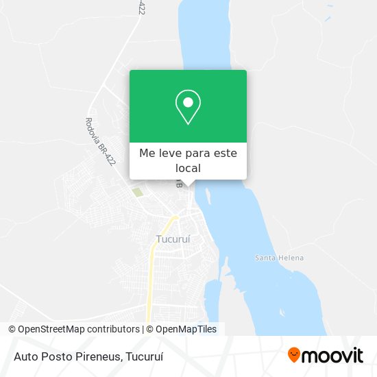 Auto Posto Pireneus mapa
