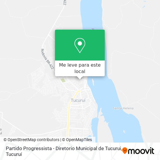 Partido Progressista - Diretorio Municipal de Tucurui mapa