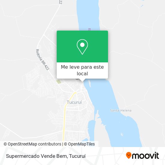 Supermercado Vende Bem mapa