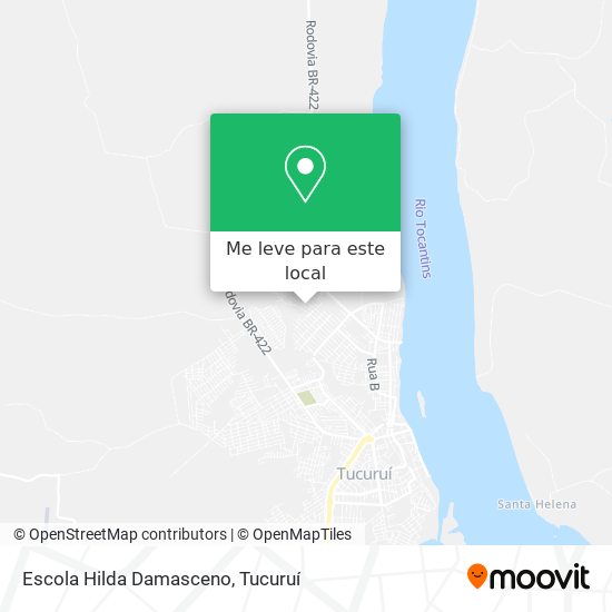 Escola Hilda Damasceno mapa