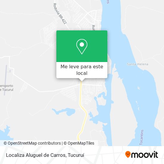 Localiza Aluguel de Carros mapa