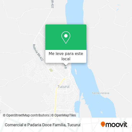 Comercial e Padaria Doce Familia mapa