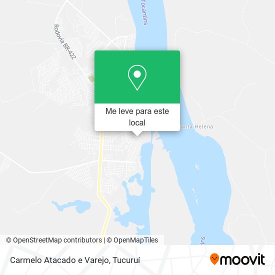 Carmelo Atacado e Varejo mapa