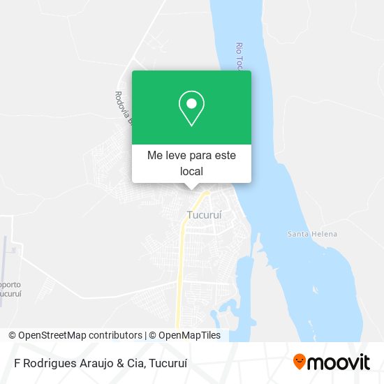 F Rodrigues Araujo & Cia mapa