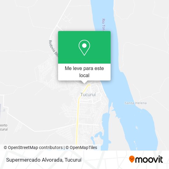 Supermercado Alvorada mapa