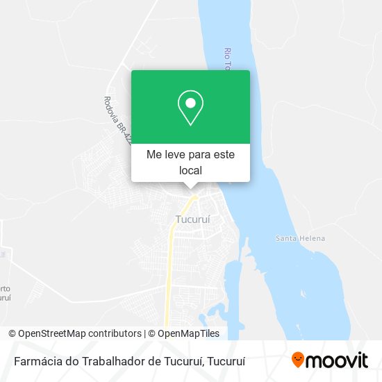 Farmácia do Trabalhador de Tucuruí mapa
