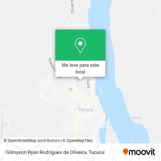 Gilmyson Ryan Rodrigues de Oliveira mapa
