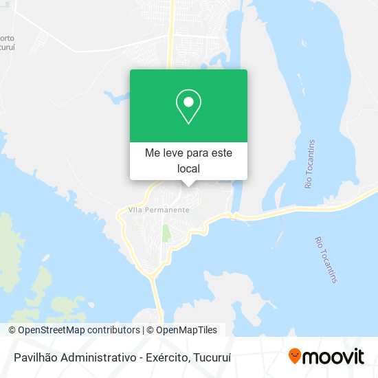 Pavilhão Administrativo - Exército mapa