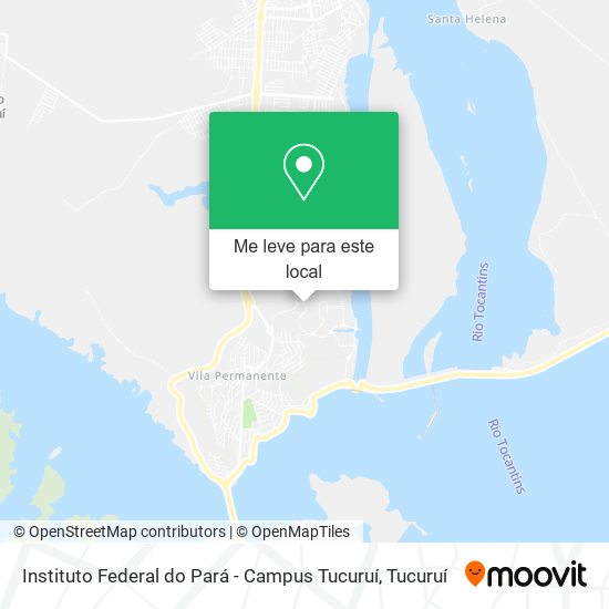 Instituto Federal do Pará - Campus Tucuruí mapa