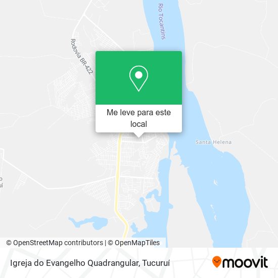 Igreja do Evangelho Quadrangular mapa
